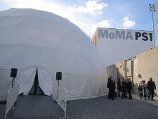 Tribeca Film Festival at MoMA PS1 VW Dome for Michelangelo Frammartino's cinematic installation Alberi. Photo by Anne-Katrin Titze.